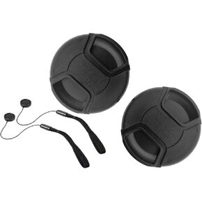 49mm Lens Cap Cover Compatible for Canon RF-S 18-45mm F4.5-6.3 is STM on EOS R100 R50 R10 Camera (for Accessories),RF-S 10-18mm F4.5-6.3 is STM,HUIPUXIANG [2 Pack]