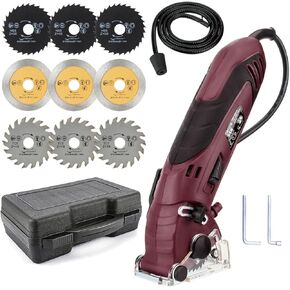 400W Mini Circular Saw + 9 Saw Blades