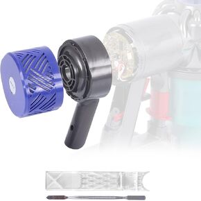 Motor Rear Cover + Post HEPA Filter Compatible with Dyson V6 DC58 DC59 DC62 DC72 DC74 Vacuum Cleaner, V6 Vacuum Cleaner Replacement Parts with Disassembly Tools