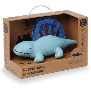 Little Big Friends Dino Friends | Stimulate The Senses with Colors, Textures & a Tinkling Bell | Vegan Leather | Easy to Clean | Rex The Tyrannosaurus