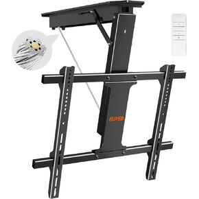 ELIVED Ceiling TV Mount for Most 37-75 Inch LED, LCD OLED Flat Curved TVs, Height Adjustable Full Motion TV Mount, Hanging TV Bracket Swivel and Tilt, Holds up to 110 lbs, Max VESA 600x400mm YD3016