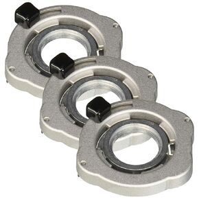 BOSCH RA1129 2-Piece Quick-Change Router Template Guide Adapter Kit for Threaded Template Guides (Pack of 3)