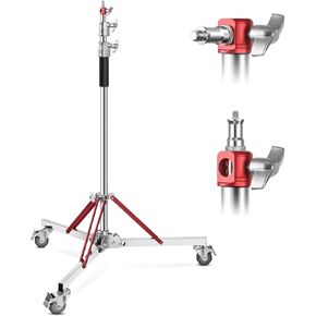 Heavy-Duty C-Stand with Caster - 10ft/305cm Adjustable Stand for Photography Studio Softbox, Monolight, Reflector