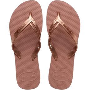 Havaianas Women's Elegance Flip Flops Sandals - Black, 7/8