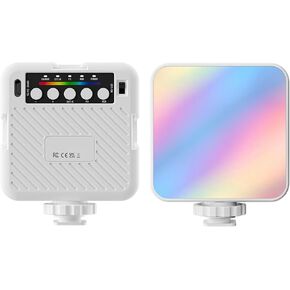 RGB Video Lights, 3000k-6500k Dimmable LED Camera Light, Full Color Portable Photography Light with 3 Cold Shoe & 1/4in Screw Hole, CRI 95+, 1500mAh Rechargeable, FX Effects