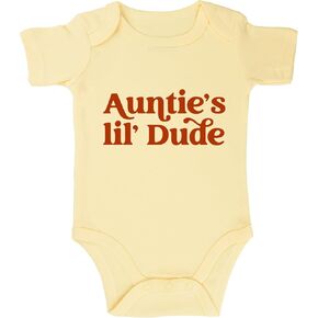 Auntie's Lil' Dude Bodysuit for Baby Aunt Little Dude Bodysuits I Love My Aunt Baby Aunt Baby Clothes