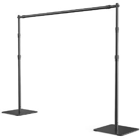 Backdrop Stand, 8x10 ft Adjustable Photo Backdrop Stand Kit, Heavy Duty Background Stand with Steel Base for Photography, Baby Shower, Birthday Parties, Wedding