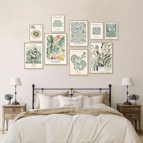 KBKBART Green Lucky Poster Set of 12, Retro Sage Green Playing Card Wall Art, Trendy Green Wall Decor Aesthetic Pictures, Poker Room Decor, Funky Ace Card Prints Queen of Hearts Decor, Lucky You Poster for Bedroom Dorm Decor - UNFRAMED in Saudi Arabia