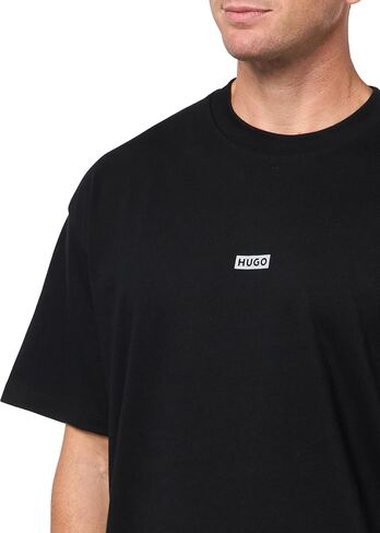 HUGO Men's Small Logo Block Cotton T-Shirt in Saudi Arabia