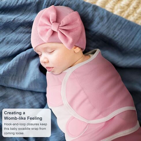 Newborn Receiving Blanket with Bow Hat Headband Wooden Card Set Newborns Toddler Baby Boy Girl Nursery Swaddle Wrap in Kuwait