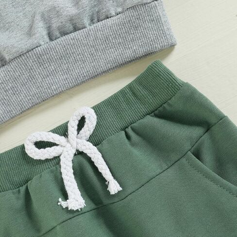 Toddler Baby Boy Fall Clothes St. Patricks Day Outfit Letter Print Sweatshirt Pants Set 2Pcs Outfits 0-2T 3T 4T 5T in Saudi Arabia
