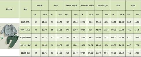 Toddler Baby Boy Fall Clothes St. Patricks Day Outfit Letter Print Sweatshirt Pants Set 2Pcs Outfits 0-2T 3T 4T 5T in Saudi Arabia