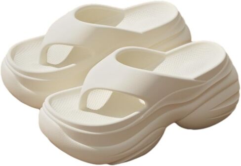 Comfy Flip Flops for Women Lightweight Thicken Sole Slippers Non-Slip Shower Bathroom Beach Slides Sandals 2025 in Saudi Arabia