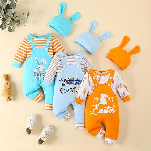 Vinuoker Baby Boy My First My Oirft My First My 3PCS Newborn Boy Cloths in Saudi Arabia