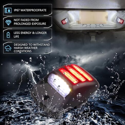 LED License Plate Light for Toyo-ta Tacoma 1995-2004 Pickup Truck, Tacoma Led Rear Tag Lamp, 6000K White Lights, 2 PCS in Saudi Arabia