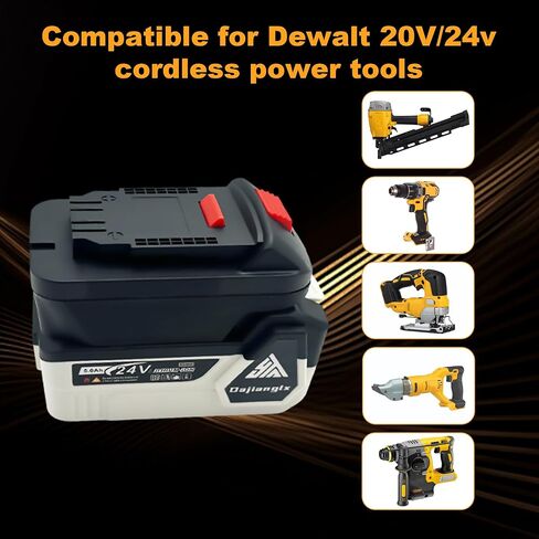 1 Pack 5.0Ah 24V Battery Replacement for Makita 18-24V Battery with Charger & Adapter for Makita to Dewalt Compatible with Cordless Power Tools BL1850B BL1840B 1860B BL1830B BL1820B in Kuwait