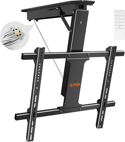 ELIVED Ceiling TV Mount for Most 37-75 Inch LED, LCD OLED Flat Curved TVs, Height Adjustable Full Motion TV Mount, Hanging TV Bracket Swivel and Tilt, Holds up to 110 lbs, Max VESA 600x400mm YD3016 in Kuwait