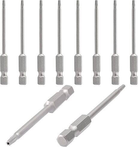 AOPIN T27 مع ثقب ، دليل العبث على مفك البراغي Torx ، مقبض سداسي سداسي 1/4 بوصة ، S2 Magnetic ، بطول 75 مم (3 بوصة) ، 4 مساءً in Kuwait