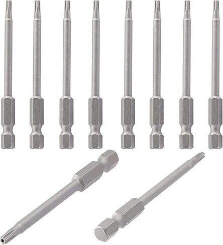 AOPIN T27 مع ثقب ، دليل العبث على مفك البراغي Torx ، مقبض سداسي سداسي 1/4 بوصة ، S2 Magnetic ، بطول 75 مم (3 بوصة) ، 4 مساءً in Kuwait