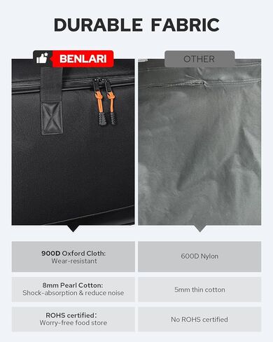 Benlari Saddlebag Cooler Bag, Insulated Saddle Bag Cooler Leakproof PVC 900D Oxford Motorcycle Insert Cooler Fit for Harley Touring Road Glide Street Glide Road King Electra Glide 1993-2024 (1 Bag) in Saudi Arabia