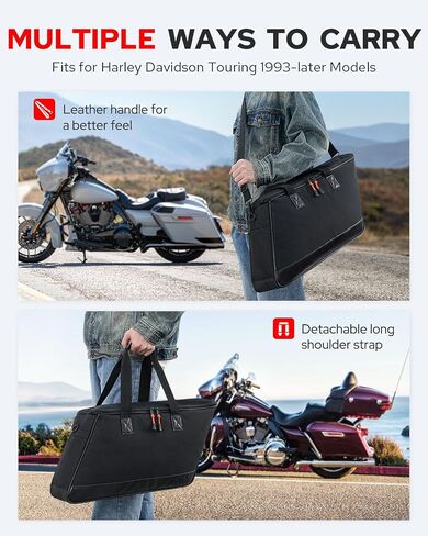 Benlari Saddlebag Cooler Bag, Insulated Saddle Bag Cooler Leakproof PVC 900D Oxford Motorcycle Insert Cooler Fit for Harley Touring Road Glide Street Glide Road King Electra Glide 1993-2024 (1 Bag) in Saudi Arabia