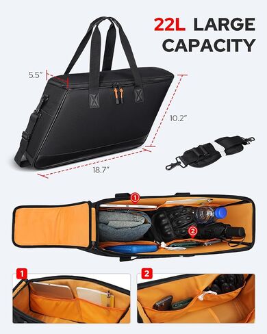Benlari Saddlebag Cooler Bag, Insulated Saddle Bag Cooler Leakproof PVC 900D Oxford Motorcycle Insert Cooler Fit for Harley Touring Road Glide Street Glide Road King Electra Glide 1993-2024 (1 Bag) in Saudi Arabia