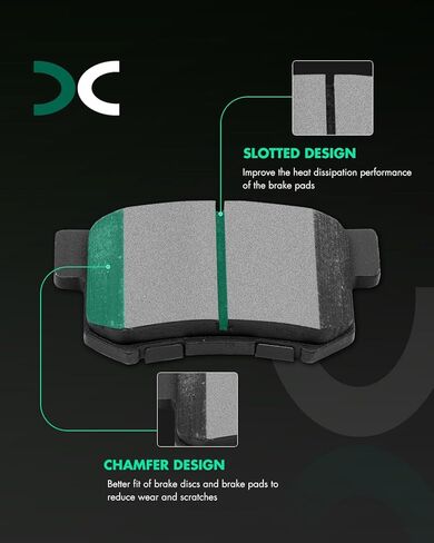 SCITOO Rear 12.32" Brake Pads and Rotors Kits Fit For Honda Odyssey 2005 2006 2007 2008 2009 2010 in Saudi Arabia