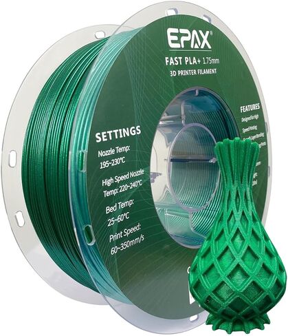 High Speed PLA+ 3D Printer Filament, Fast PLA 3D Printing Filament, 1.75mm, Dimensional Accuracy +/- 0.03 mm, 1KG Spool (Neon Yellow) in Saudi Arabia