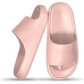 Women’s Pillow Slippers - Ultra-Soft Shower Shoes, Anti-Slip Bathroom Sandals, Quick-Drying Easy to Clean Slides for Indoor & Outdoor Use, Bathroom, Bedroom, or Pool.