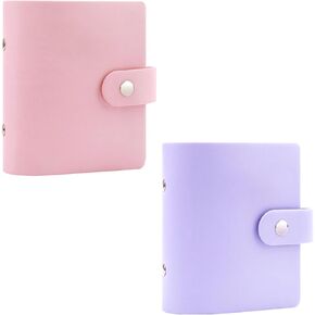 2Packs 52 Pockets Mini Photo Album for Fujifilm Instax Mini Instant Film(Pink+Purple)