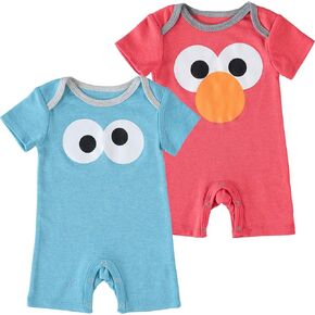 Sesame Street Baby Boys '2 Pack Romper Set