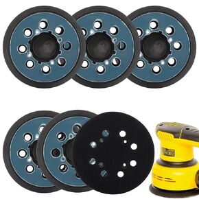 6 Pack Replacement Sanding Pads for Dewalt 5 inch 8 Hole Hook and Loop DWE64233 & N329079