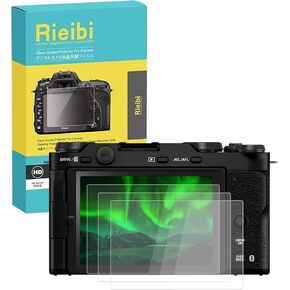 Rieibi 3 Packs Screen Protector for Fujifilm X-M5 Fuji XM5 Camera, 0.25mm 9H Hardness Tempered Glass Film for Fujifilm XM5 Fuji X-M5