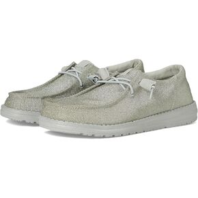 Hey Dude Women's Wendy Funk Sparkle Silver 12 Medium