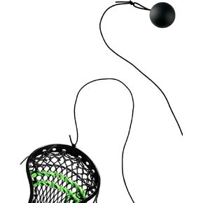 Lacrosse Trainer Ball with 2 Elastic Ropes, Practice CradlingTraining Equipment, Lacrosse Rebounders for Youth Players Beginners to Self Train, Fits Many Sticks