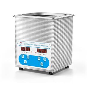 30L Ultrasonic Cleaning Machine 40kHz Heated Digital Jewelry Cleaner Ultrasonic Machine for Carburetor Parts (Basket Included)