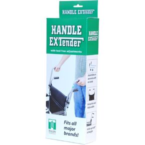 Push Wheelchair Handle Extender (300lbs Weight Capacity), Universal Wheelchair Accessories for Adults – Extendable Handle for Wheelchair & Strollers – Adjustable Extender for Wheelchair for Adults
