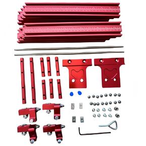 Aluminium Alloy Parallel Rail Guide System Extension Guide Rail T-Track T-Slot Circular Saw Track Set Fixed Guide Rail Bracket