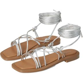 Seychelles Women's Lilac Two Metallic Leather Flat Sandal