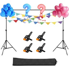 PULUZ Backdrop Support Stand Kit 10x6.6ft Adjustable Photography Studio Photo Background Support System with Carrying Bag for Green Screen Muslin