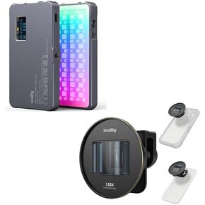 Bundle: P96L RGB Video Light by SmallRig 3489B+SmallRig 1.55XT Anamorphic Lens for Phone 3578B