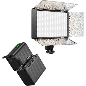 37W 520 LED Camera Light وحزمة 2 استبدال لبطارية Sony NP-F750
