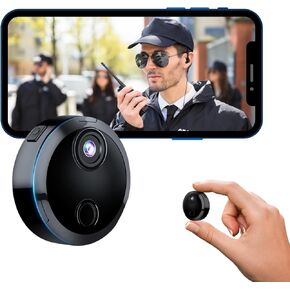 Hidden Camera HD 1080P Surveillance Security with Motion Detection and Night Vision, WiFi Wireless Camera, Indoor Camera, Nanny Cam, Spy Camera, Mini Camera for, Pet, Sports, Baby and Nanny