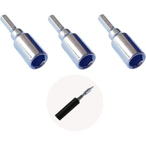 4mm to 1/4 Bit Adapter Magnetic,3 Pack Precision Micro to Standard 6.35mm Bit Adapter for 4mm Electric Screwdriver