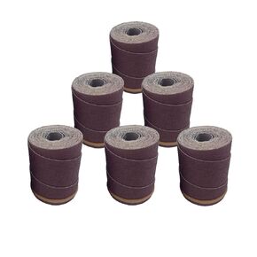 Ready-to-Wrap Sandpaper Rolls | 80 Grit | 6 Pack | for Jet & Performax 1632 Plus & Ryobi WDS1600 Drum Sanders by Monarch Industrial