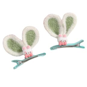 Easter Bunny Ear Hair Clip Cartoon Rabbit Baby Girl Hair Clips Hair Pin Women Girls Easter Day Hair Accessories TSFJ69 (Lavender)