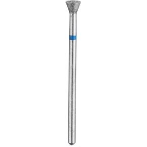 HARFINGTON 120-140 Grits Diamond Grinding Bit 2.5mm Inverted Cone Head 2.35mm Shank 2.5mm Length Stone Sanding Drill Bits Rotary Tool for Ceramic Glass Nails Grinding Polishing