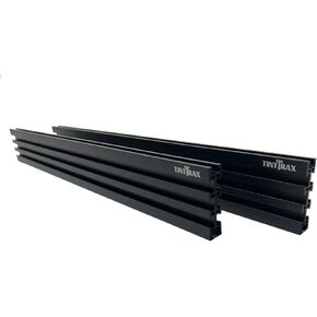 Multi T-Track - 3" Universal T-Track for Woodworking | Anodized Aluminum T Track Fence System | Woodworking Accessories | 36" Fence System (Set of 2) | Black