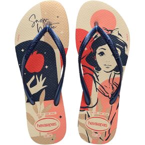 Havaianas for Women - Slim Princess Flip Flops - Beige/Marine - 9/10