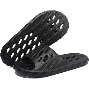 Mens Shower Shoes | Bath Slippers with Holes | Quick Dry Non Slip Indoor Home Bedroom Pool Spa College Dorm Guest